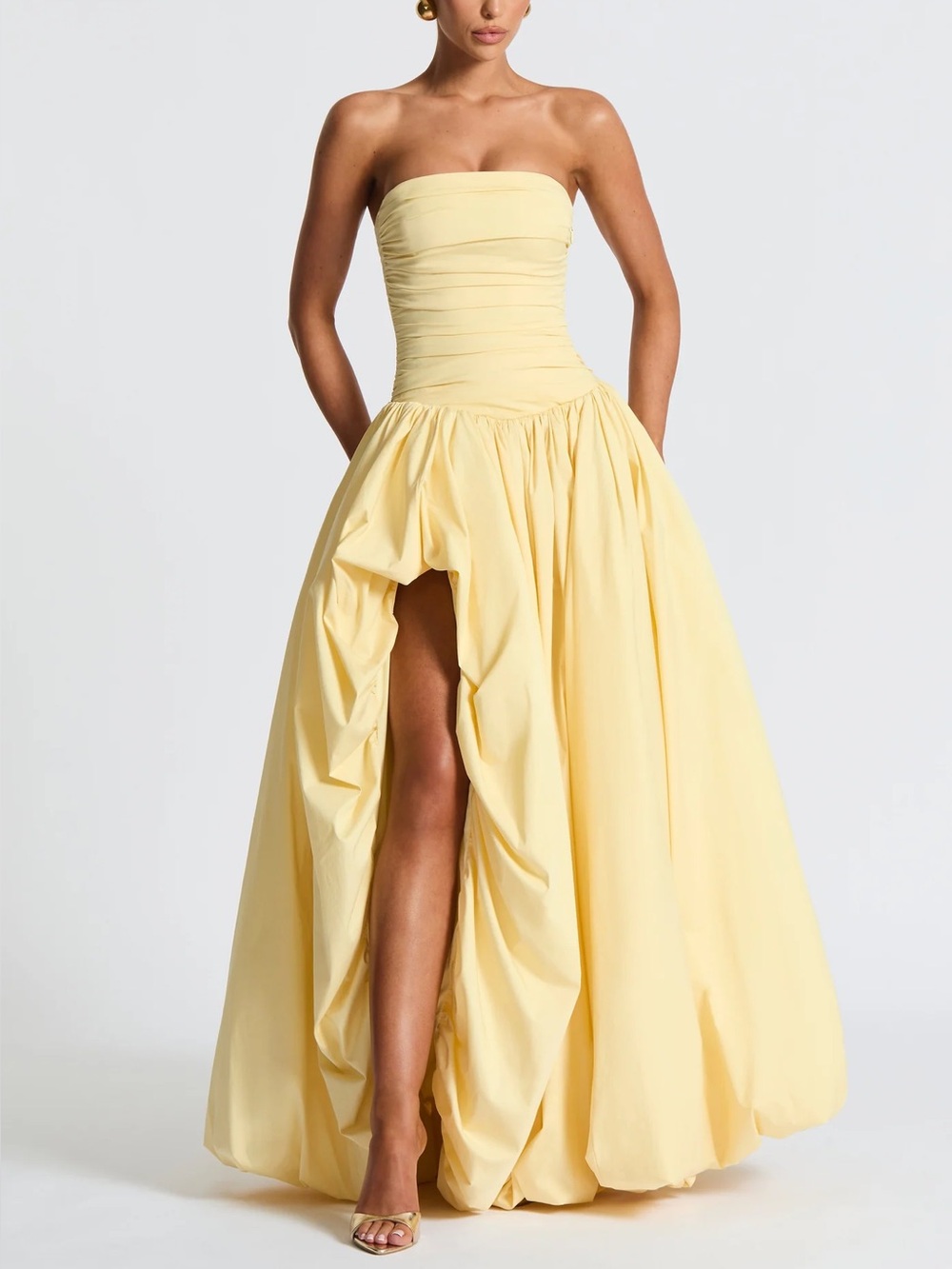 Babyboo Jillian Maxi Dress in Lemon